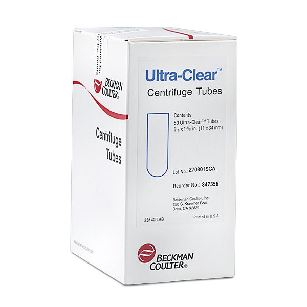 347356_2.2 mL Open-Top Thinwall Ultra-Clear Tube, 11 x 34mm - 50Pk