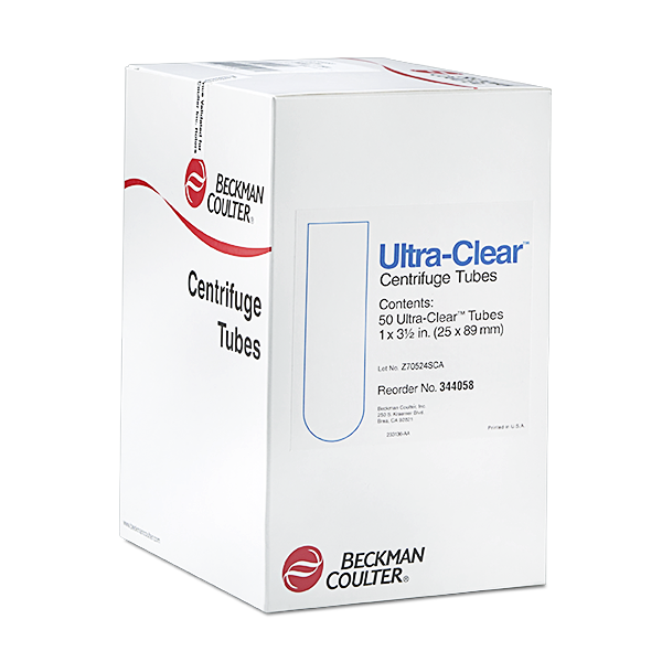 344058-38.5 mL Open-Top Thinwall Ultra-Clear Tube, 25 x 89mm - 50Pk_1